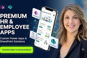 build microsoft power apps employee app HR app sharepoint business solution