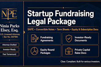 draft private placement and startup capital raising documents