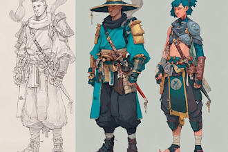 design a concept art character or object