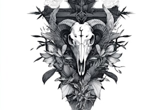 design a modern and minimalist tattoo design