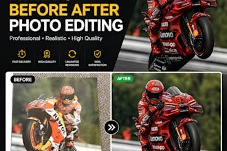 edit motorcycle photos professionally