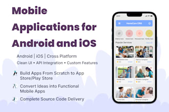 develop mobile applications for android and ios