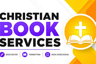 be your christian book editor, format christian book, book cover design