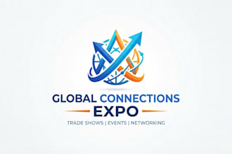 design a professional expo logo for trade shows and events