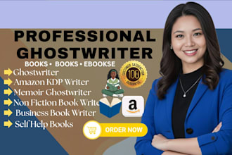 be your ghostwriter, ebook writer, non fiction book writer and amazon KDP writer
