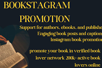 do bookstagram promotion, promote your book on instagram