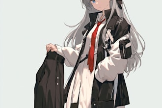 draw anime character illustration