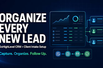 set up your  gohighlevel CRM and client intake workflow