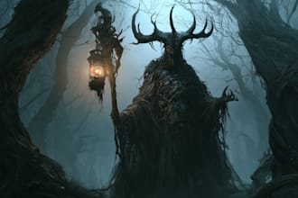fantasy horror and fantasy horror character art