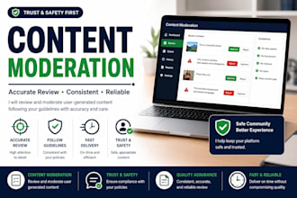 do content moderation and trust and safety review