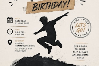 design birthday invitations party posters and advertisements