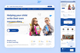 build educational website kindergarten website preschool website daycare website