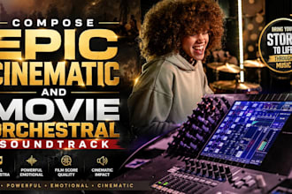 compose epic cinematic and movie orchestral soundtrack