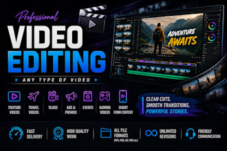 edit a high quality video for you