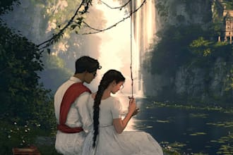 design creative romantic book or book cover