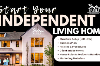 do independent living documents, clients intake, resident handbook, house rules