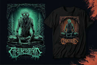 draw high quality detailed dark art illustration
