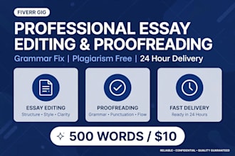 do essay editing, copywriting, creative writing and fast english typing