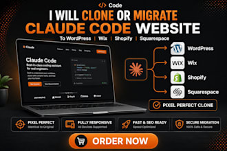 convert claude code website to wordpress, wix, shopify or squarespace