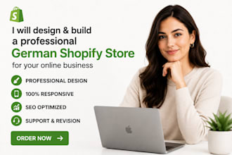 design and build a professional german shopify store for your online business