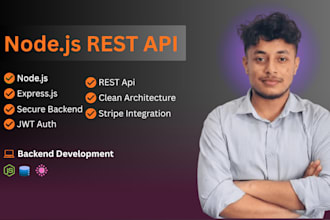 develop a secure nodejs rest api using express and mongodb