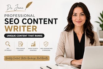 write SEO articles and blog content