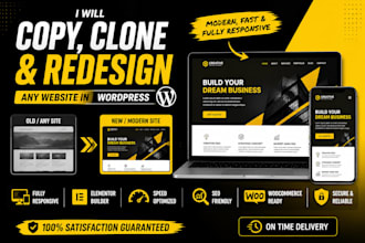 do copy clone wordpress wesite and landing page