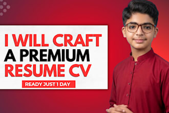 craft a premium ats resume and CV