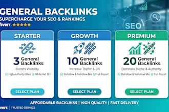 build general backlinks campaigns with high authority links