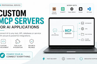 build custom mcp, ai agents and rag solutions
