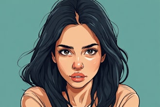 paint your photo into amazing vector portrait art
