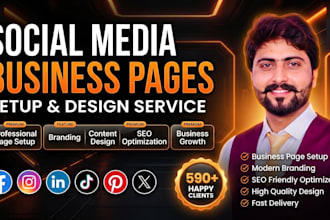 create professional facebook and instagram business page setup