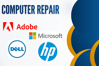 install software, repair windows, mac, computer, laptop remotely