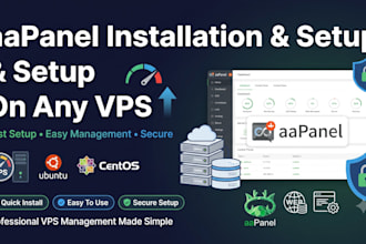 new install and fix aapanel on any vps server