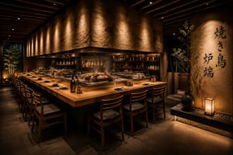 design authentic japanese restaurant interiors and exteriors