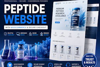 build fda compliant peptide website with woocommerce and secure checkout