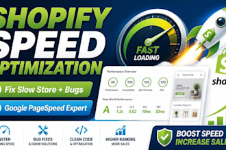 fix shopify bugs optimize shopify speed, and boost page speed