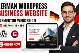 design german wordpresss business website elementor webdesign brizy woocommerce