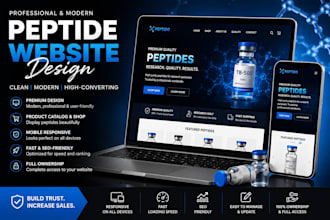 design peptide website for your business