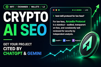 do crypto and web3 seo to get your project cited by ai llms