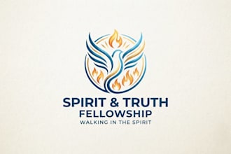 design a meaningful holy spirit logo for faith based organizations
