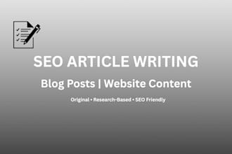 professional blog posts and article writing
