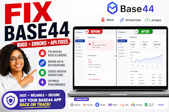 fix base44 app bugs and error build base44 app base 44 integration base44 expert