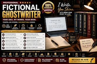 ghostwrite fictional and non fictional ebook fictional ghostwriter for ebook
