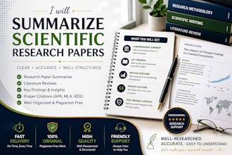 summarize scientific research papers