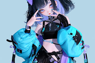 draw your character in cartoonish or marvel or anime style