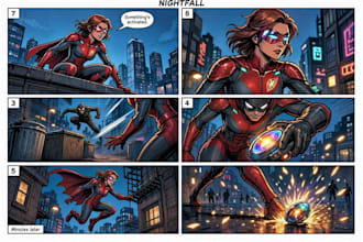 do superhero comic page