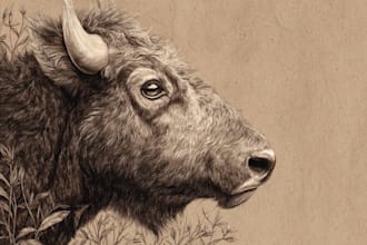 create realistic animal illustration