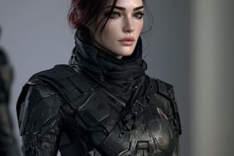 design epic space warrior and sci fi characters