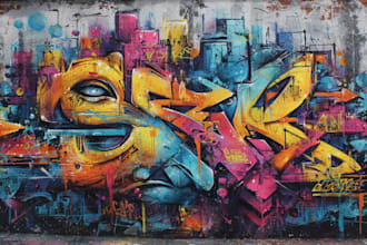 design graffiti designs, murals and wall arts
